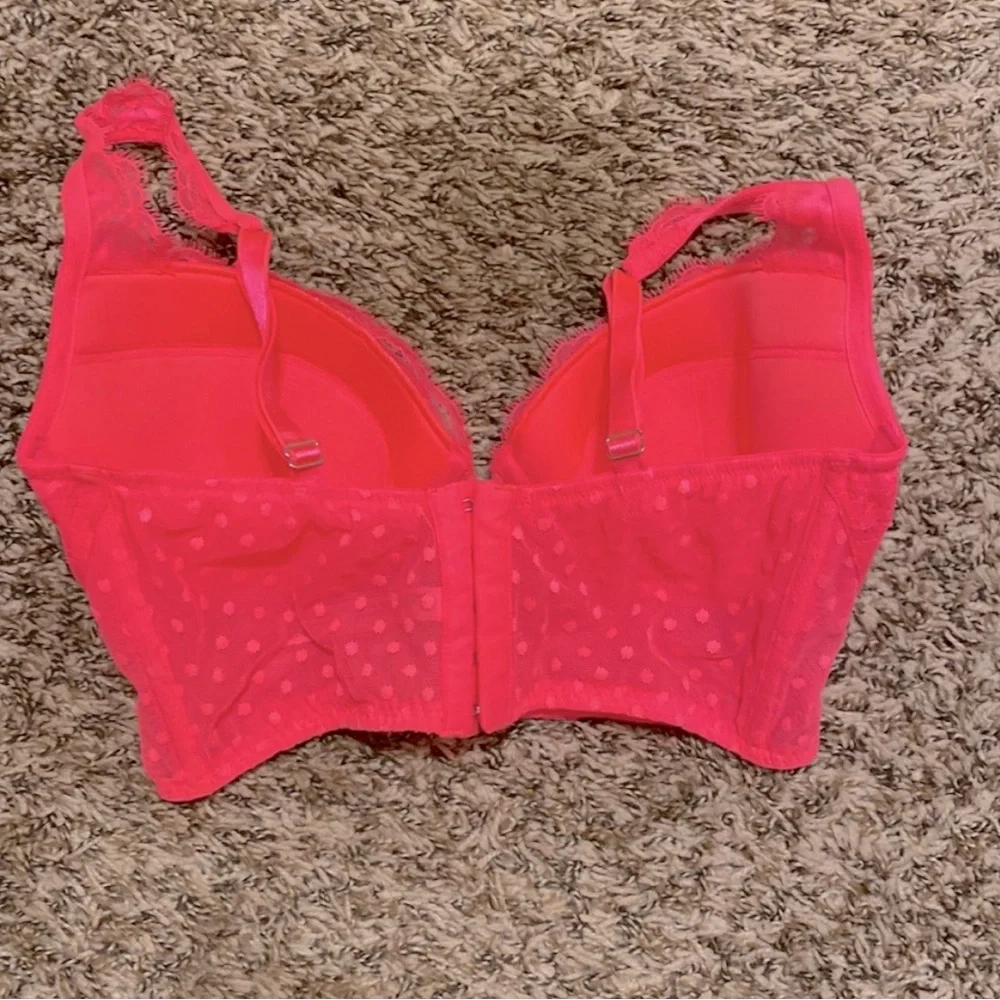 VICTORIA’S SECRET Dream Angels Pink Lace Bra 34C - Picture 2 of 3